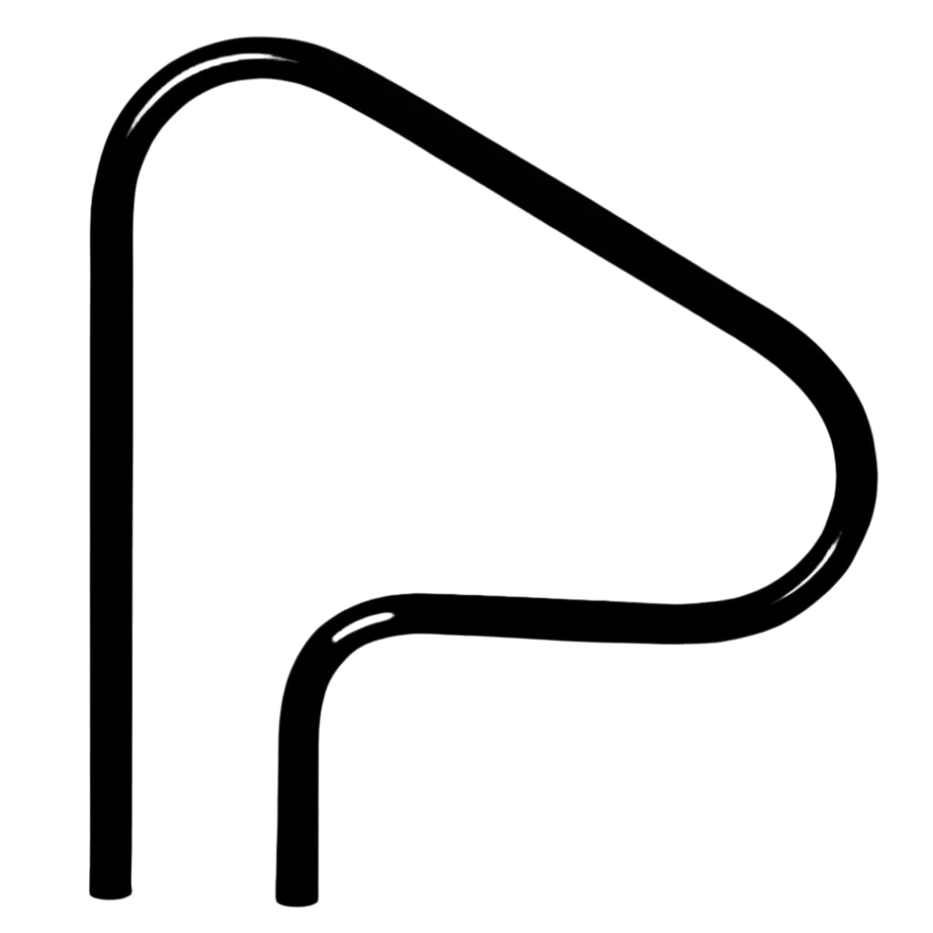 Saftron Figure 4, 3 Bend Return to Deck Classic Handrail 26" x 30", Various Colors | P-326-RTD