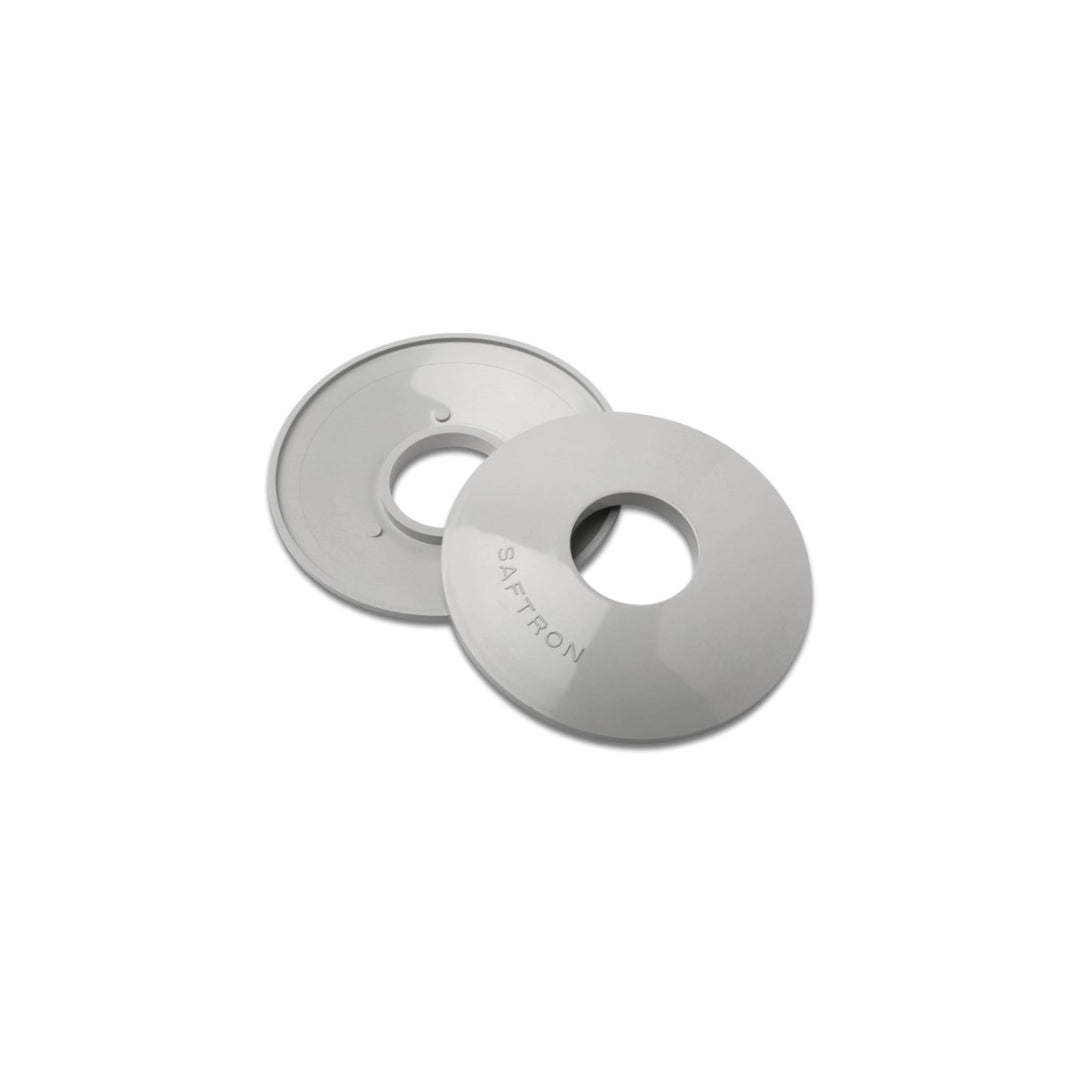 Saftron High Impact Vinyl Escutcheon Pair in Gray | ESC-G