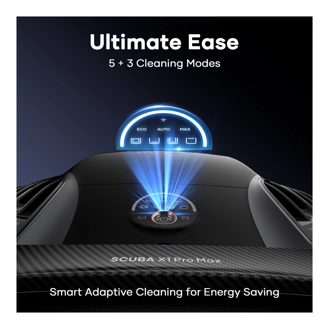 Top view of the Aiper Scuba X1 Pro Max pool cleaner&