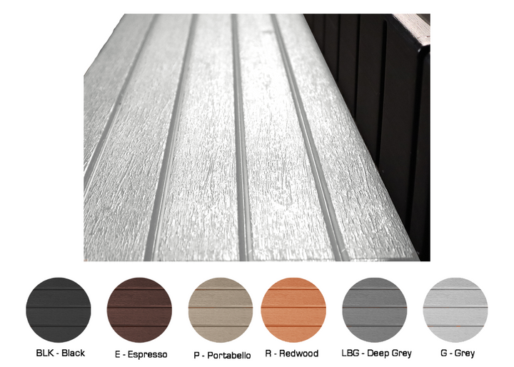 Confer Deep Gray 36" Deluxe Storage Spa Step, Deep Grey Treads &amp; Black Frame | LASS36-SC-LBG-BLK