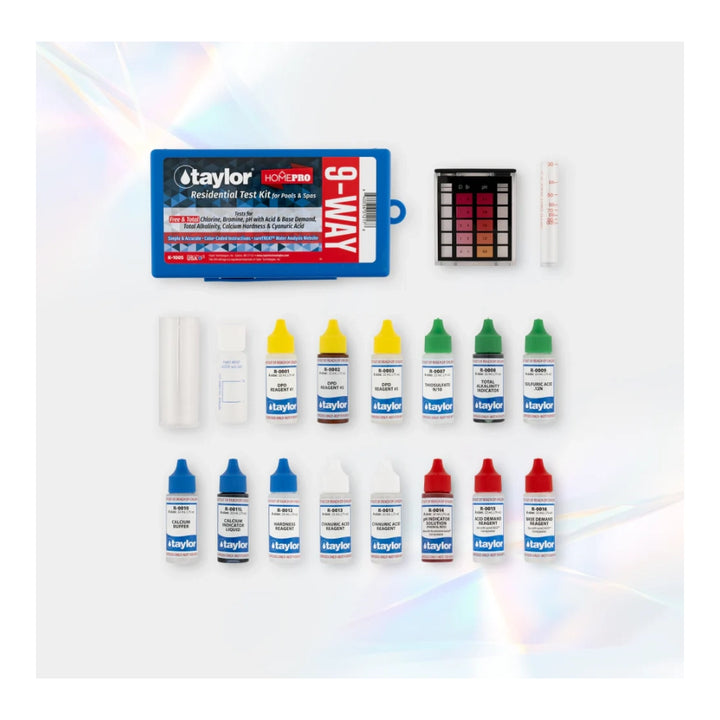 Taylor 9-Way Test Kit for Pools &amp; Spas (DPD) | K-1005