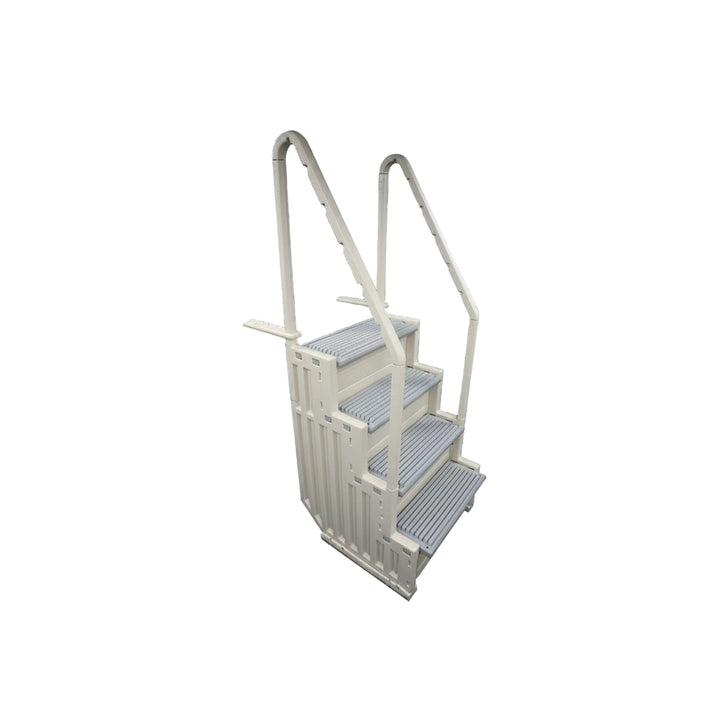 Confer In-Pool Steps for Above Ground Pools with Flat Bottoms in Warm Gray | Step-1X