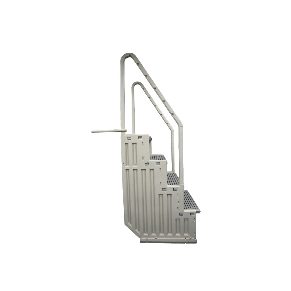Confer In-Pool Steps for Above Ground Pools with Flat Bottoms in Warm Gray | Step-1X
