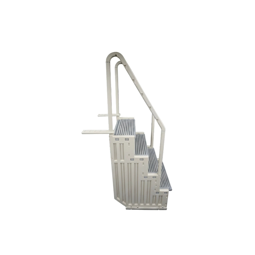 Confer In-Pool Steps for Above Ground Pools with Flat Bottoms in Warm Gray | Step-1X