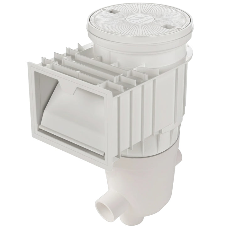 Waterway Plastics Renegade Gunite Venturi In-Ground Skimmer, 2 Inch Socket, White | 540-5300