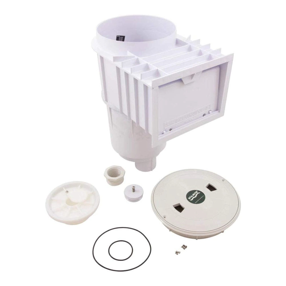 Pentair Sta-Rite U-3 SwimQuip Inground Skimmer with Lid and Frame in White | 08650-1403